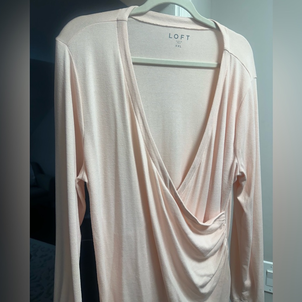 Loft faux wrap sweater
